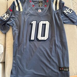 Drake Maye Patriots Storm Blue Jersey #10 size XL